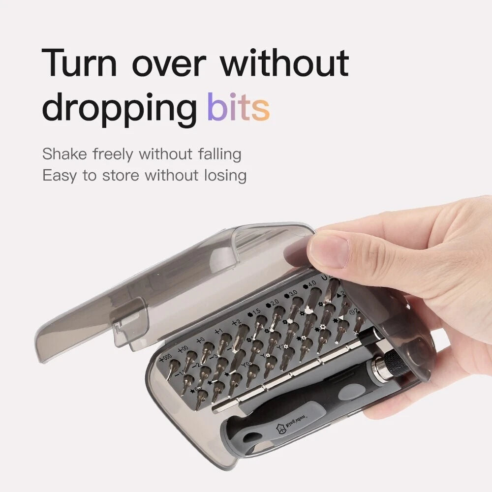 32-in-1 Precision Magnetic Screwdriver Set β CR-V Steel, Portable Repair Kit