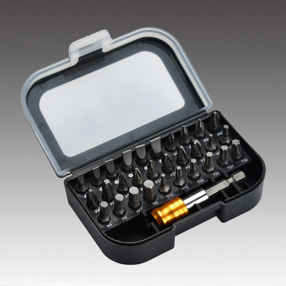 31 Pcs Screwdriver Set Square Bit Precision Tools Magnetic Repair Kit