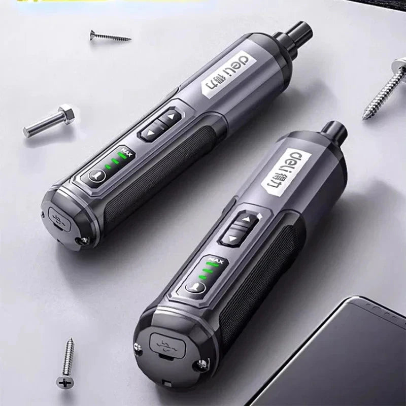 4V Electric Screwdriver Set USB Rechargeable 10/33 Bit Set Drill Multi-function