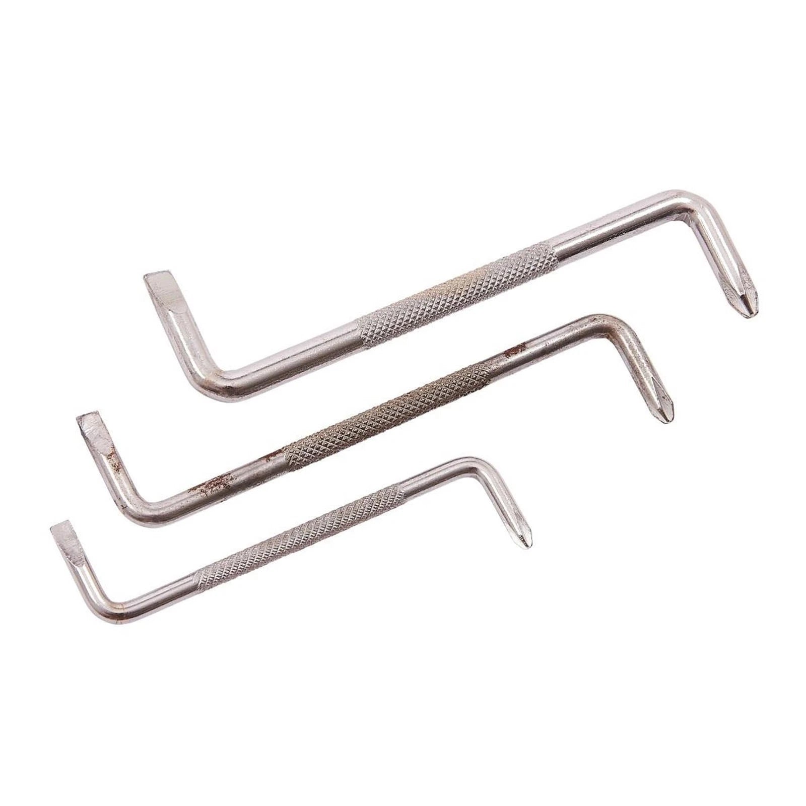 Offset Screwdriver 3pcs Set Double Sided Cranked Right Angled Flat Screwdriver