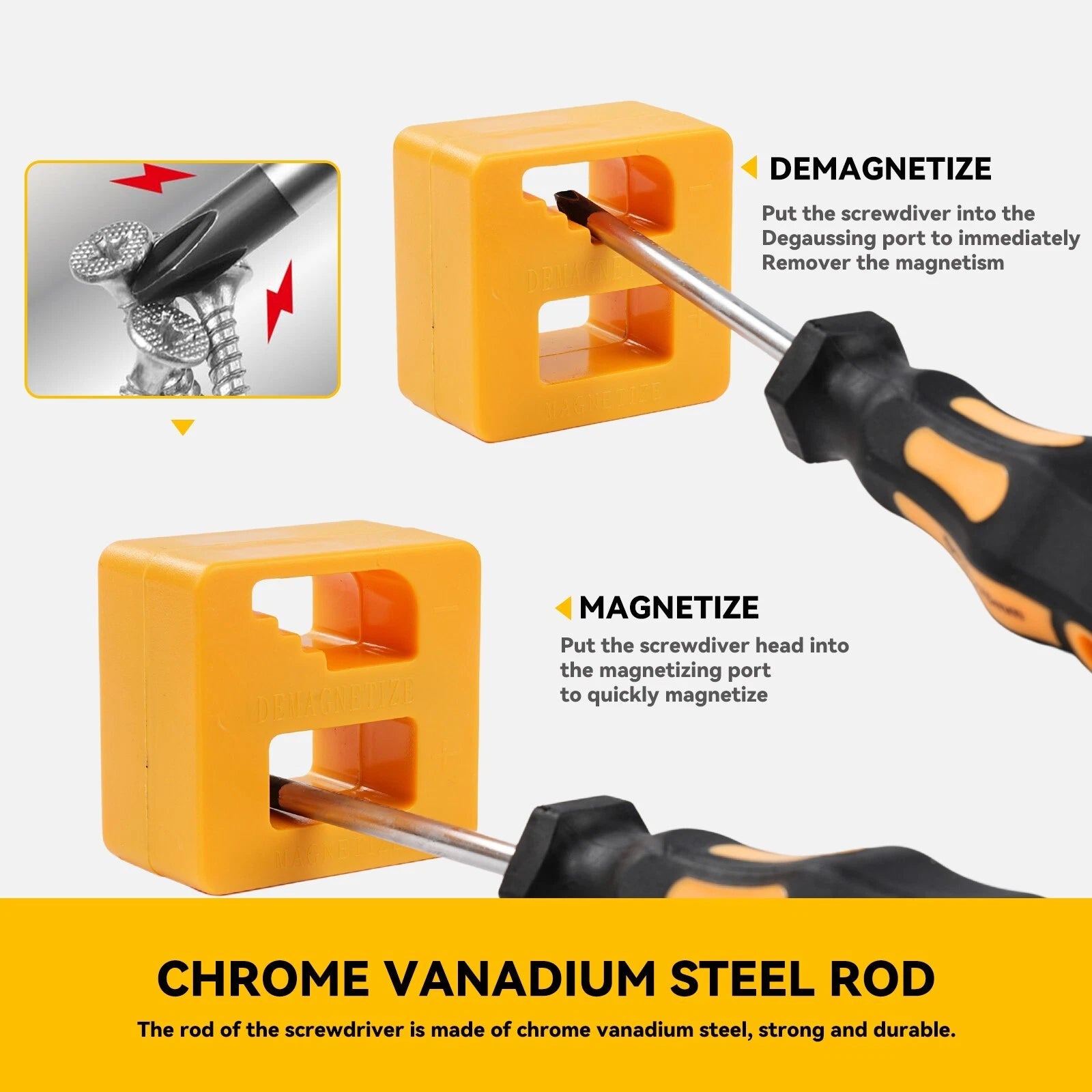 43-pc Magnetic Screwdriver Set w/ Case & Heat Shrink Repair Tool Kit