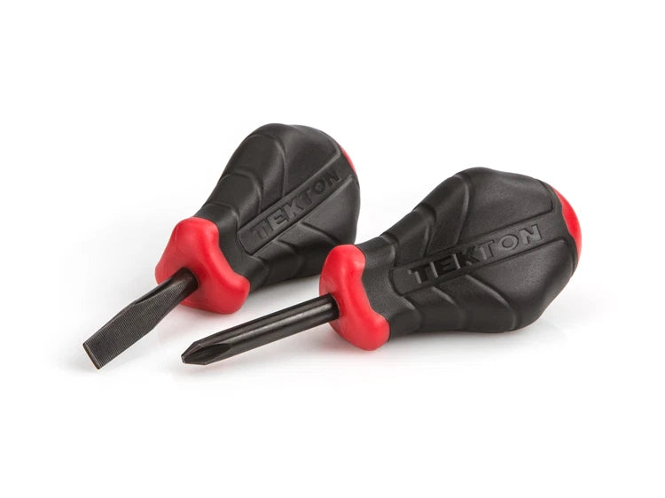 2-Piece Slotted and Phillips Stubby Screwdriver Set, USA made