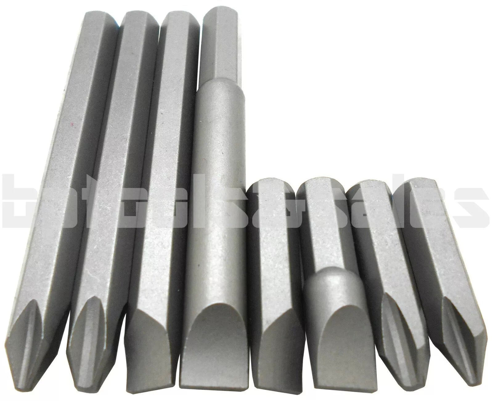 8pc Impact Driver Bit Set Screwdriver Kit Fits 3/8" & 1/2" Impact Drivers CR-V