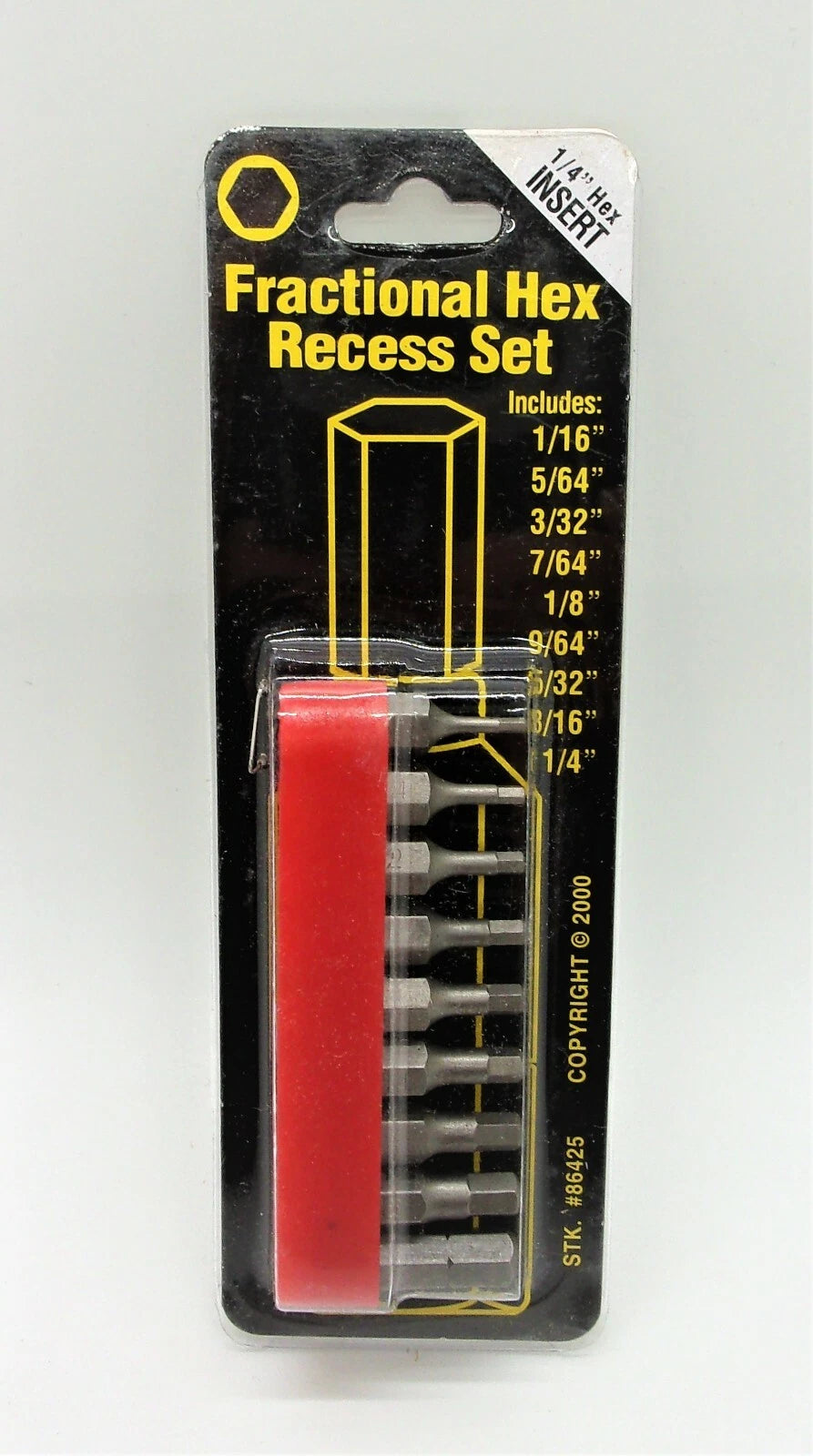 Best Way Tools 86425 9-Piece Hex Fractional Insert Screwdriver Bit Set