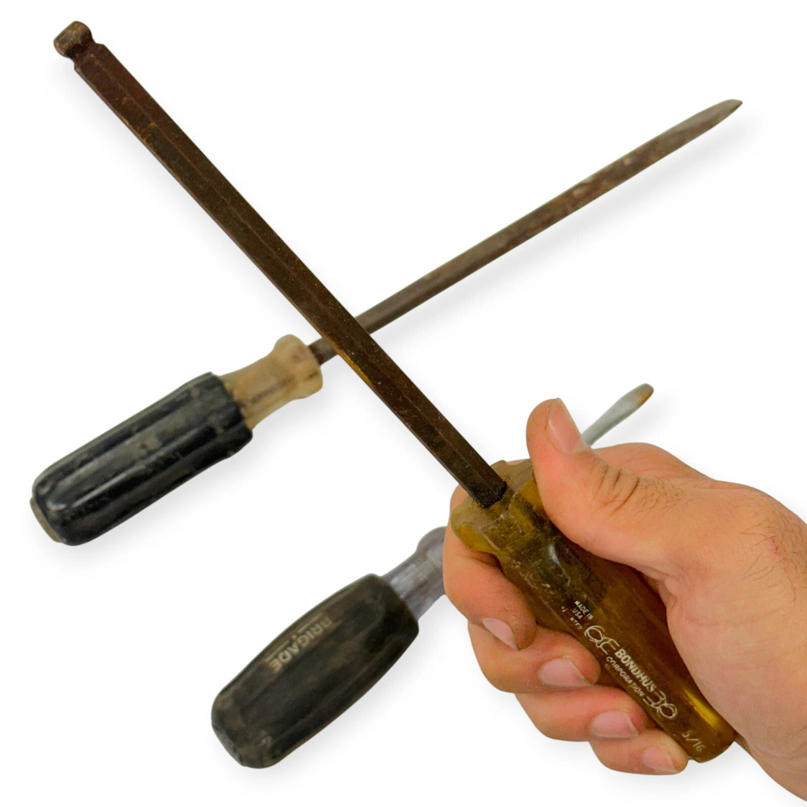 Bondhus, Brigade and Unbranded 5/16 in Hex Ball End, Slotted Screwdriver Set