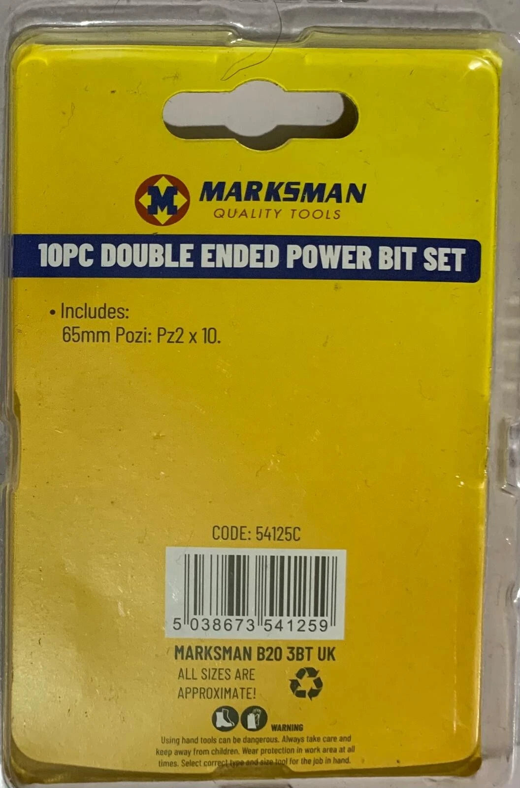 Power bits Set 65mm Pozi 10 PC Double Ended screwdriver bits set PZ2 Bits Set
