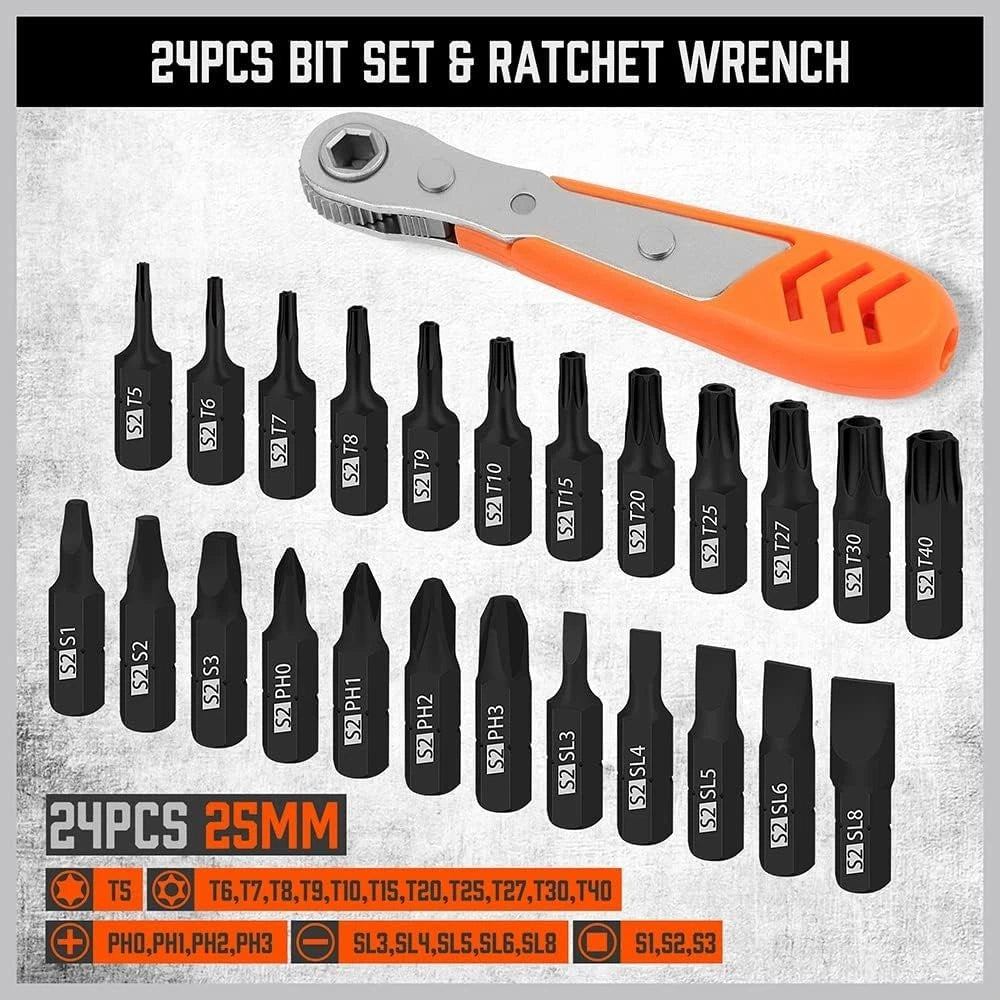 Magnetic Nut Driver Set | 47-Piece | Nut Driver Set for Impact Drill | SAE (1/4"