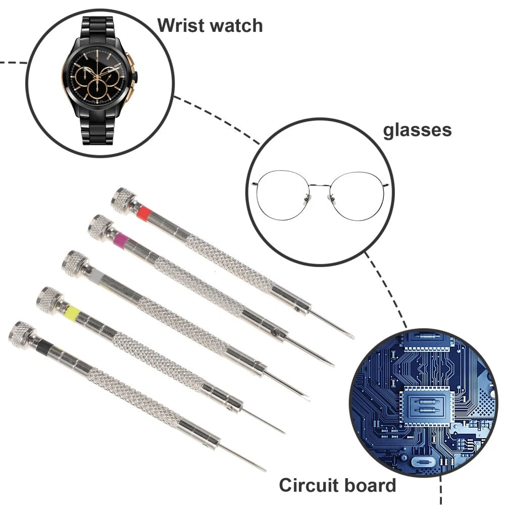 Flat Screwdriver Set Glasses Repairing Screwdrivers Watch Eyeglass