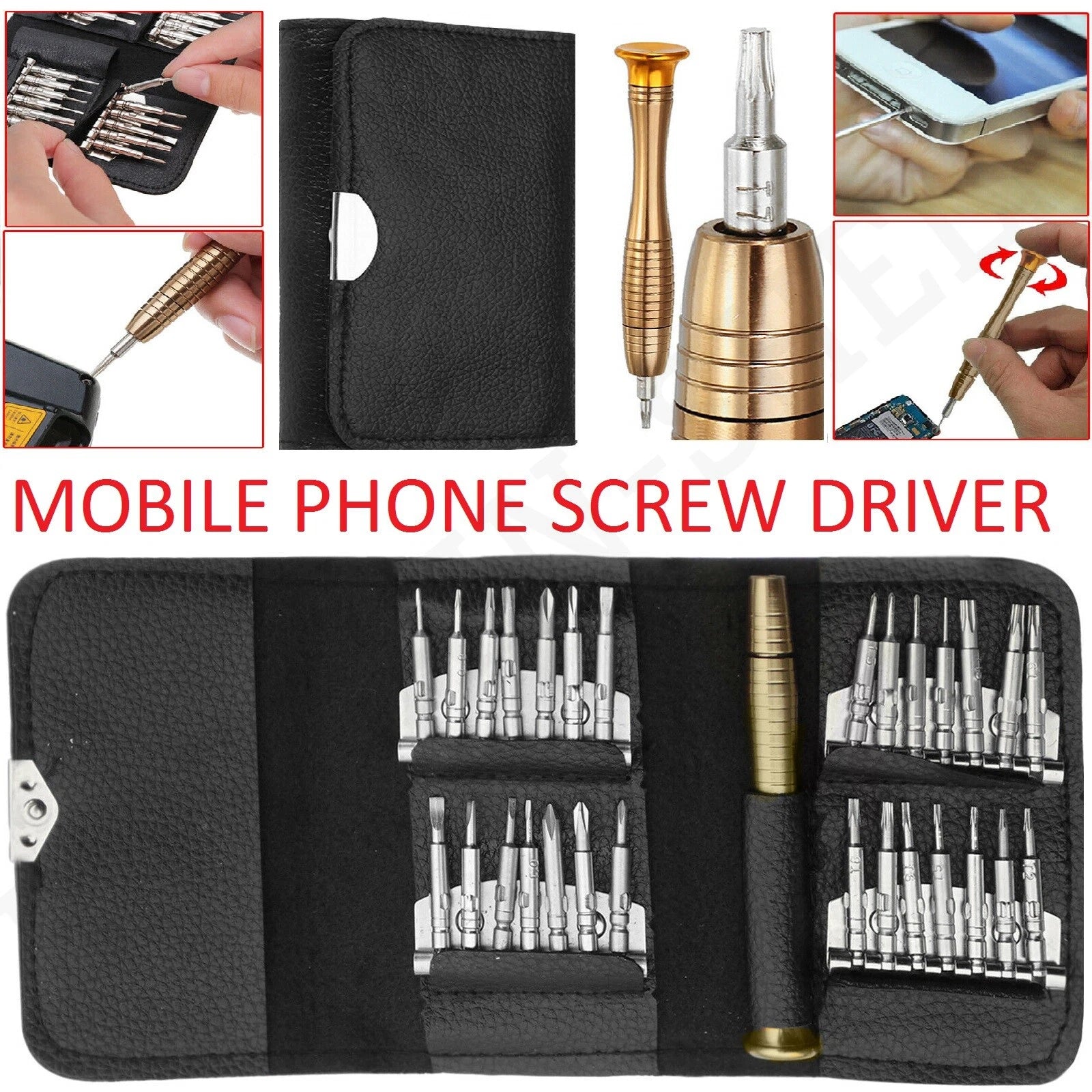 29 IN 1 MOBILE SCREW DRIVER PHONE REPAIR TOOL KIT SET PRECISION FOR IPHONE IPAD