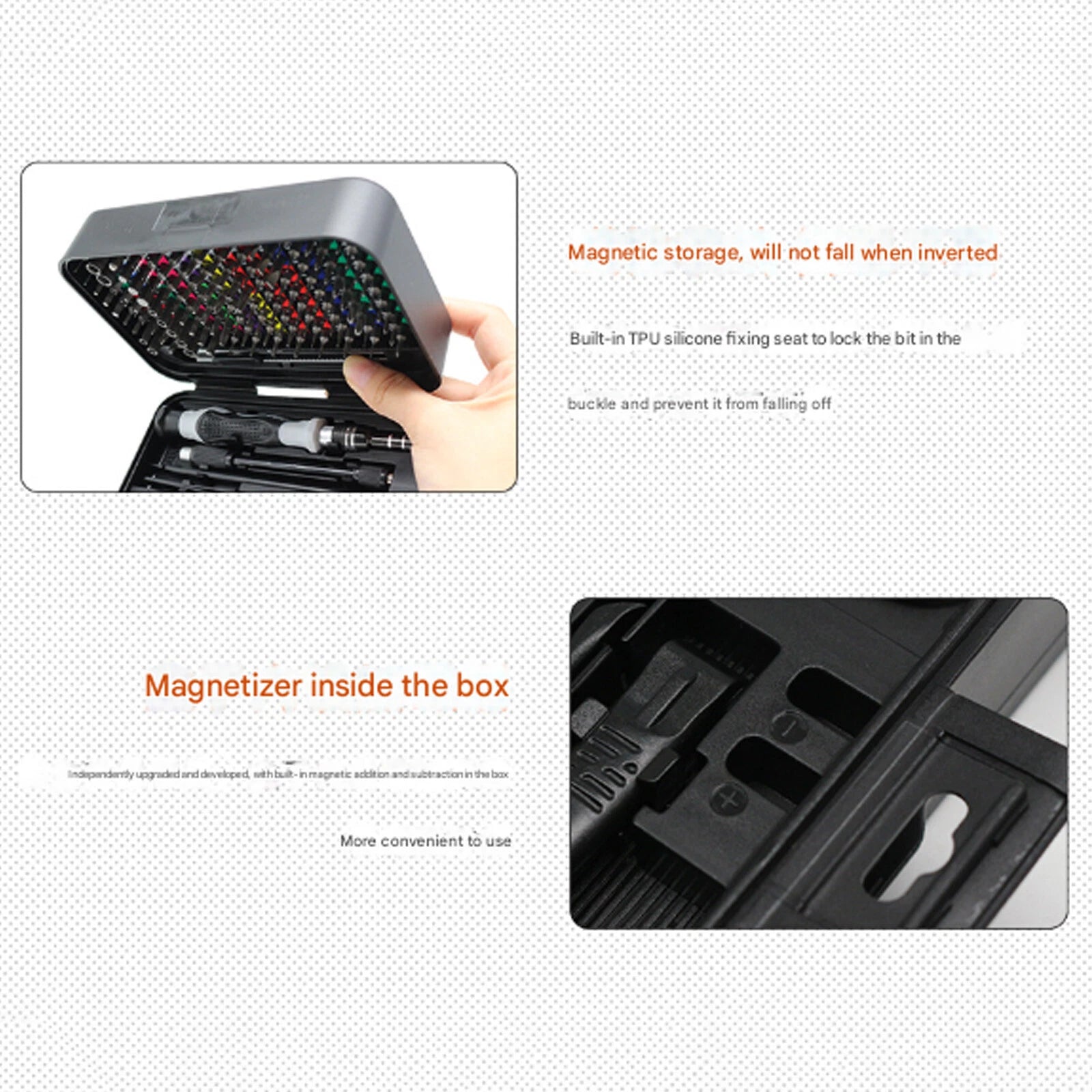 Precision Screwdriver Set with 108 Bits, 132 in 1 Small Screw Driver suits