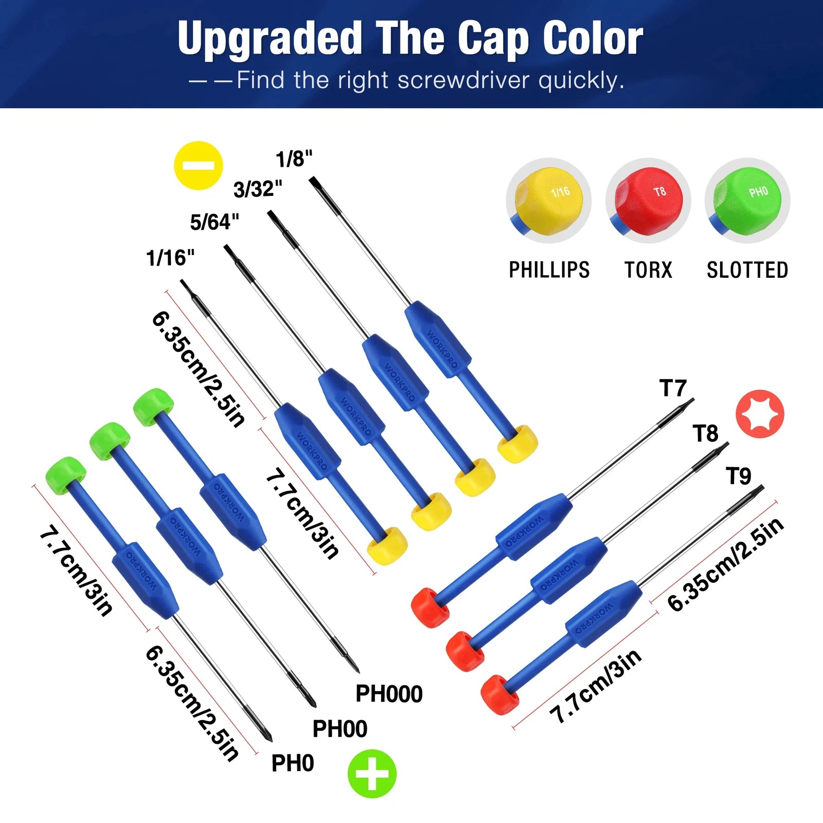 10-Piece Precision Screwdriver Set with Case, Phillips, Magnetic Screwdriver