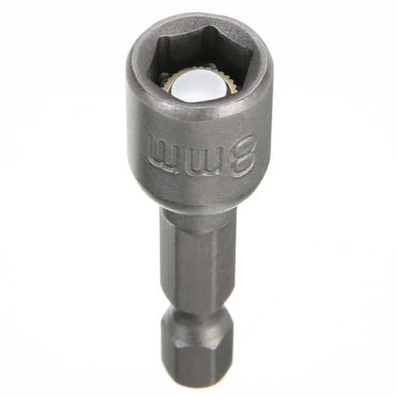 Hex Magnetic Power 8Mm 5/16 Socket Adapter Drill Bit Nut Driver Set 1/4 Inch He