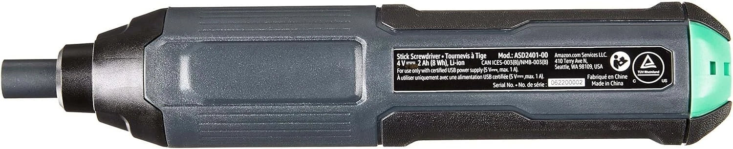 Denali by SKIL 4V Cordless Stick Screwdriver with 10-Piece Bit Set and USB Cable