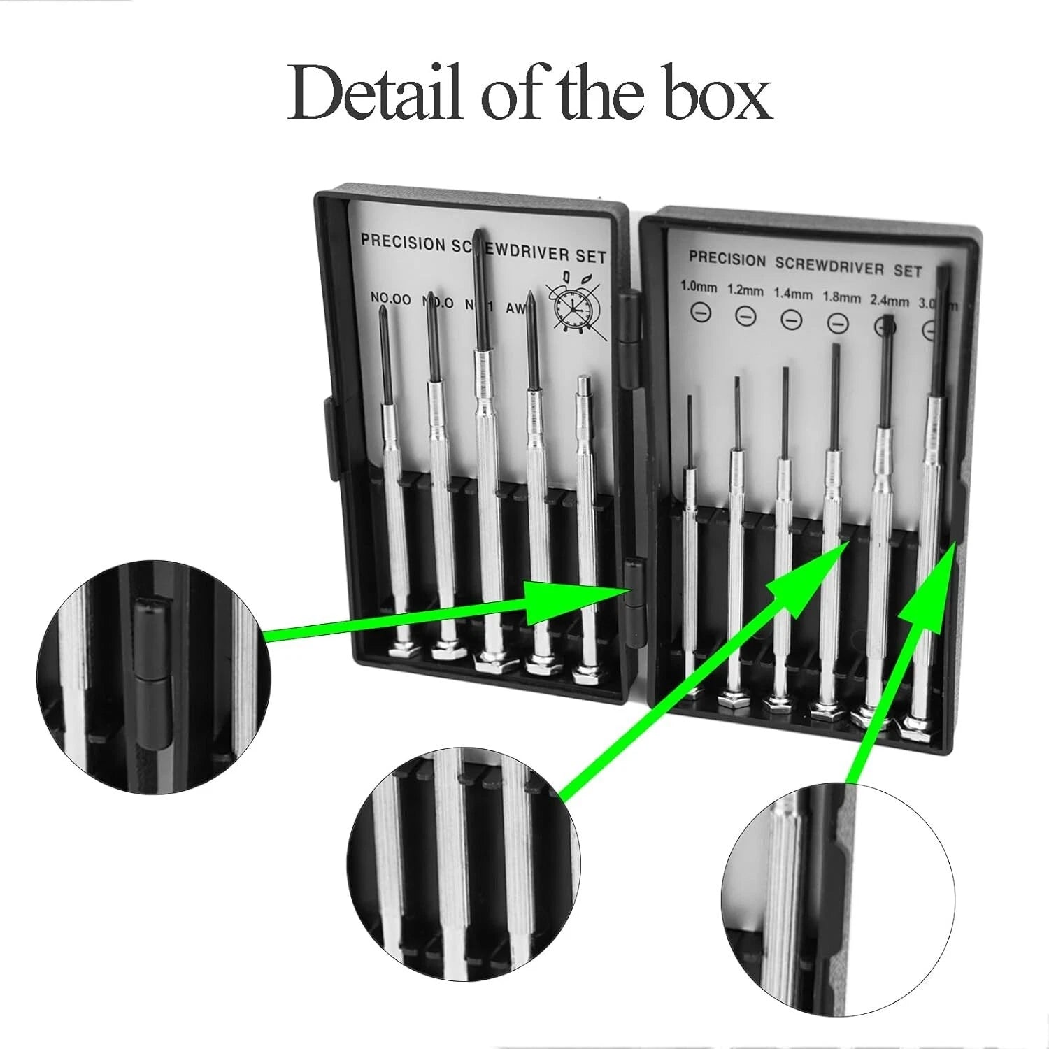 11PCS Small Precision Screwdriver Set, Premium Mini Screw Driver Set Kit, 6 Diff
