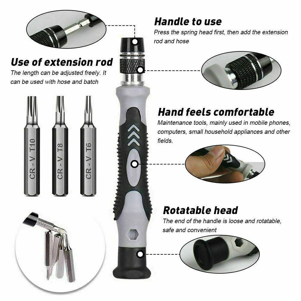 New Best Precision Screwdriver Set Bits For Mobile Phone Watches Tool Gift Xmas