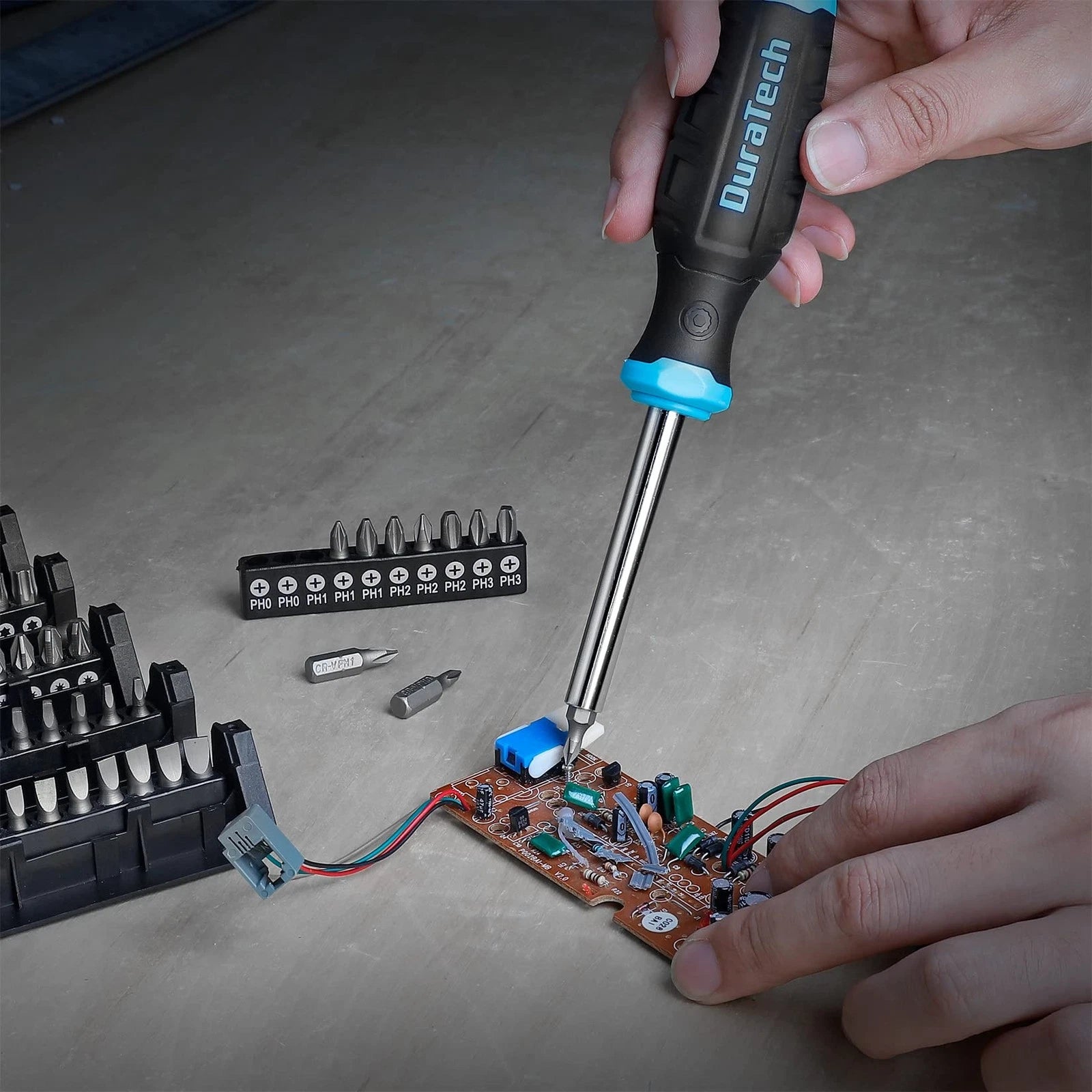 DURATECH Screwdriver Set, Replacement Screwdriver, Set of 60, Magne... Brand New