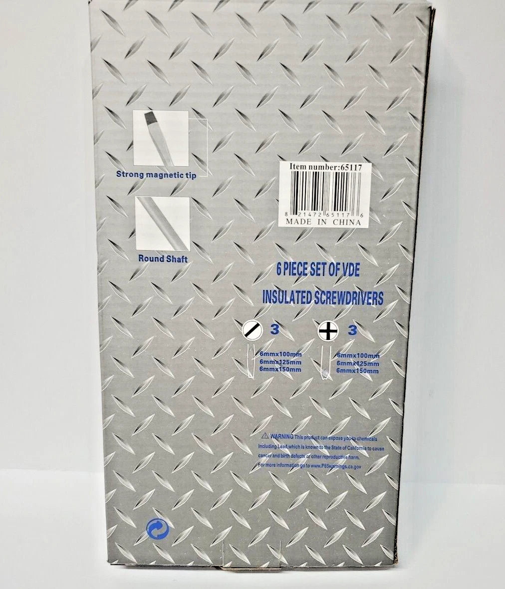 Camco Tools 6 Piece Insulated Screwdriver Set - NEW