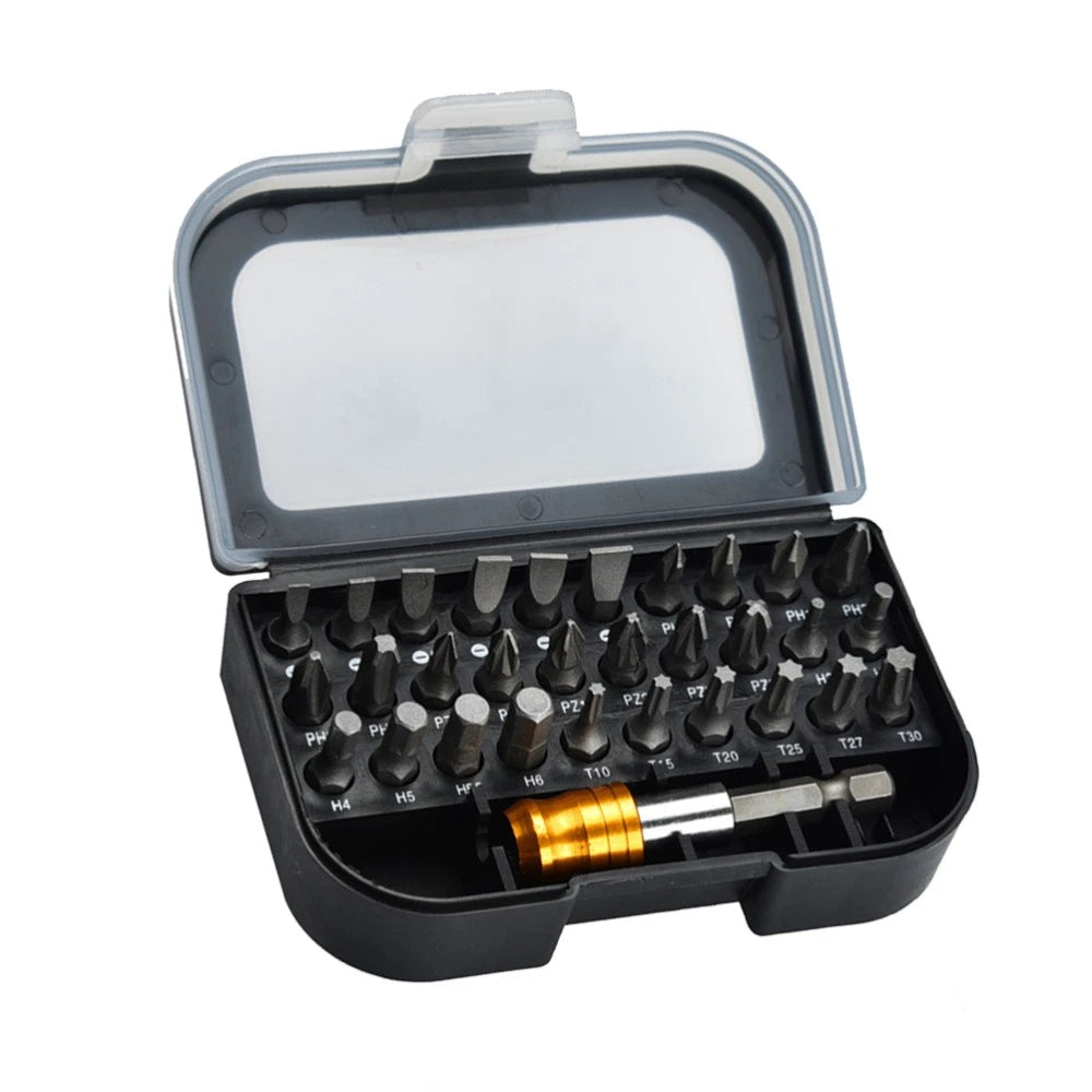 31 Pcs Screwdriver Set Square Bit Precision Tools Magnetic Repair Kit
