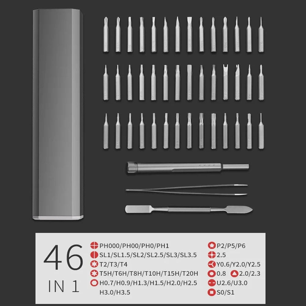 Screwdriver Kit 8/30/40/44 Precision Magnetic Bits Dismountable Screw Driver Set