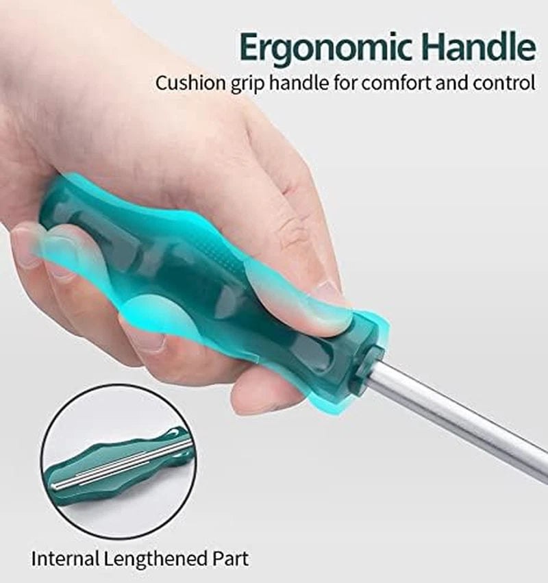 Extra Long Torx Screwdrivers Set, 5Pcs 12In Magnetic Torx Screwdrivers Set, T15