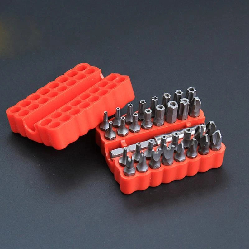 33-Pc Torx/Hex/Screwdriver Bit Set w/Magnet & Case - CR-V Steel