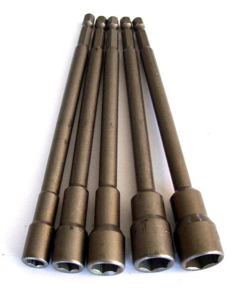 6" Magnetic Nut driver Setter Rapid Load Hex Shank 1/4 5/16" 3/8 1/2 7/16