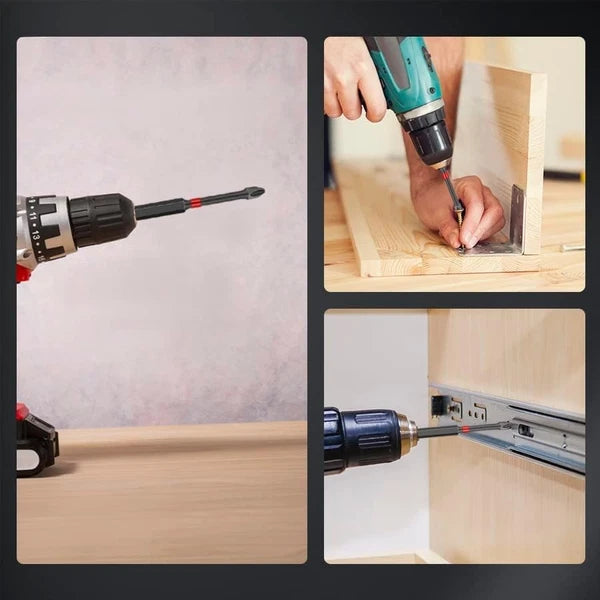 Precision Magnetic Phillips Bit Set - 4-Inch, High Torque with Storage Case