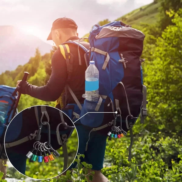 6Pcs 1/4" Hex Shank Quick Release Keychain Screwdriver Drill Bit Holder Bits Set