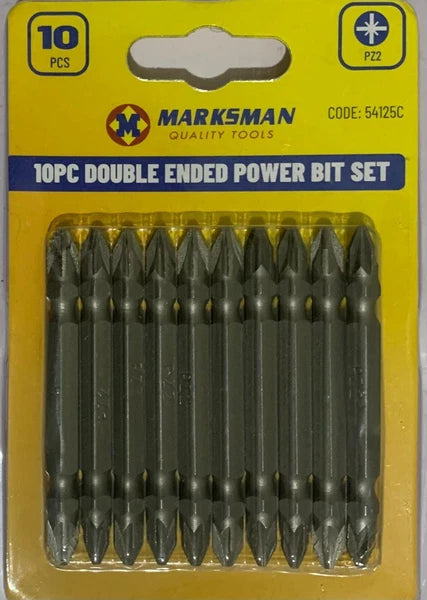 Power bits Set 65mm Pozi 10 PC Double Ended screwdriver bits set PZ2 Bits Set