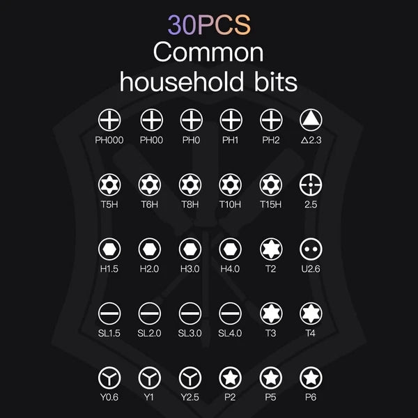 32-in-1 Precision Magnetic Screwdriver Set β CR-V Steel, Portable Repair Kit