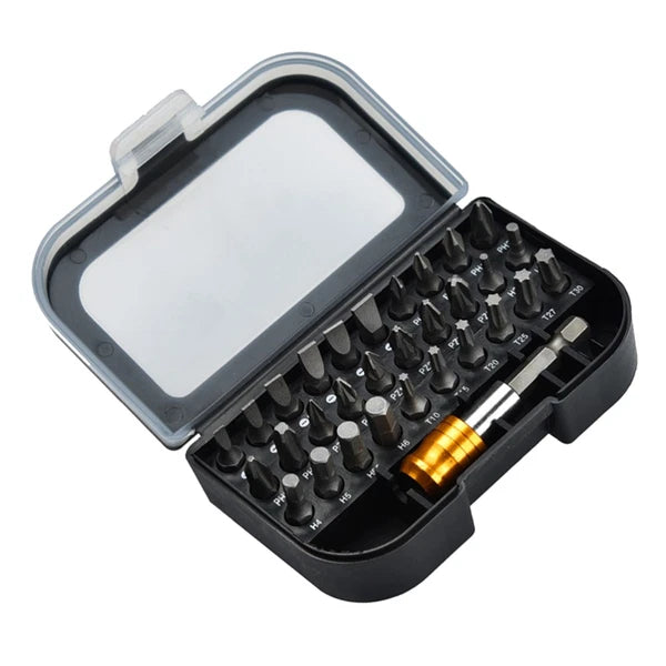 31 Pcs Screwdriver Set Square Bit Precision Tools Magnetic Repair Kit