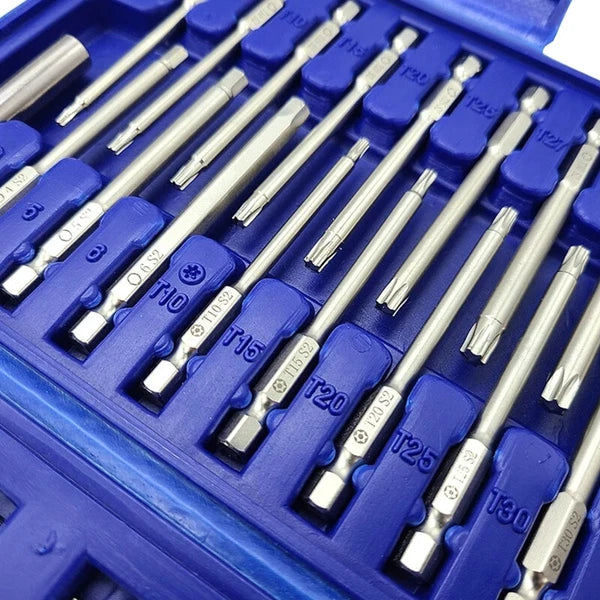 50Pcs Screwdriver Bit Set Torx  Security for Head Screwdriver Drill Set