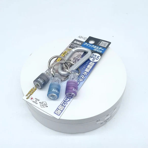 NEW ANEX 1/4" SHANK BIT QUICK HOLDER SET AQH-S2 MADE IN JAPAN JP