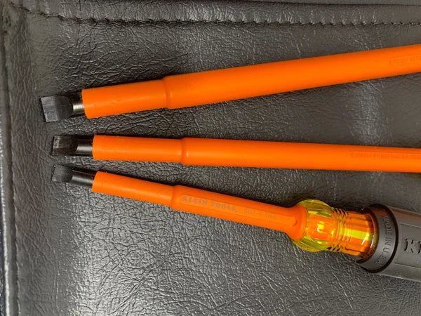 KLEIN TOOLS 33538 Insulated Screwdriver Set - 9 Pcs Great Shape