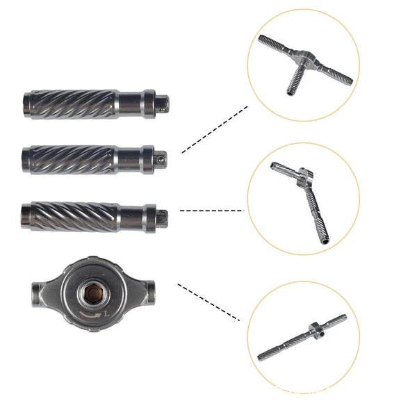 30 in 1 T-Type Multi-Purpose Ratchet  Screwdriver Bits Set DIY Toolbox