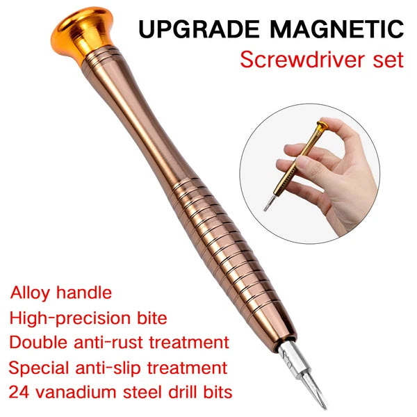 25 in 1 Precision Screwdriver Set Mini Repair Kit for Phones Watches Electronics