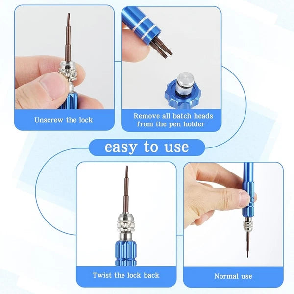 5-in-1 Precision Eyeglass Repair Screwdriver Kit Magnetic Watch Screwdriver4989