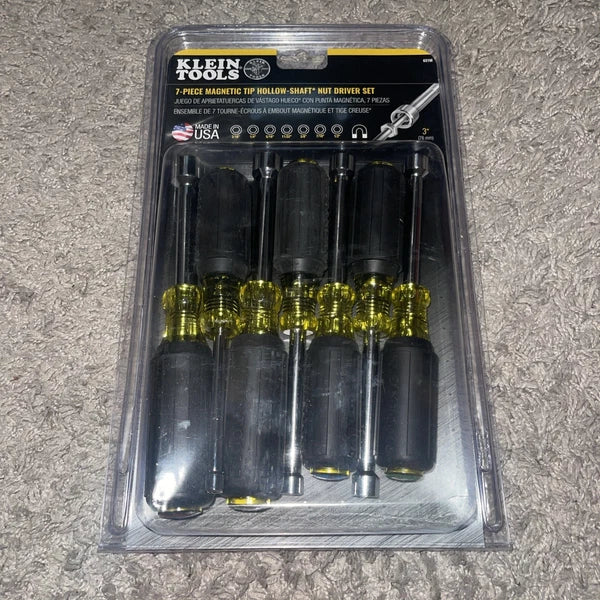 Klein Tools 631M 3-Inch Shaft Nut Driver Set - 7 Piece