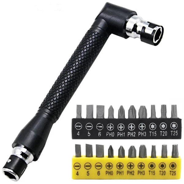 Hex Wrench Screwdriver Tips L Shape Right-Angled Tube Wrench Double Ended Tool