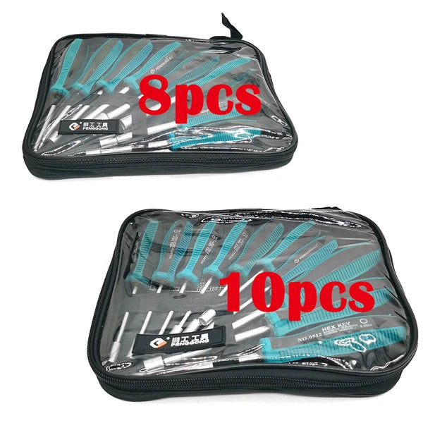 8/10Pcs Hex Nut Driver Socket Screwdriver Chrome Alloy Steel Deep Hole Set