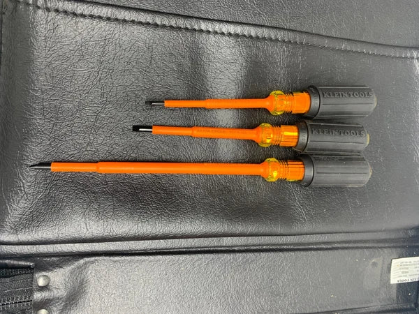 KLEIN TOOLS 33538 Insulated Screwdriver Set - 9 Pcs Great Shape