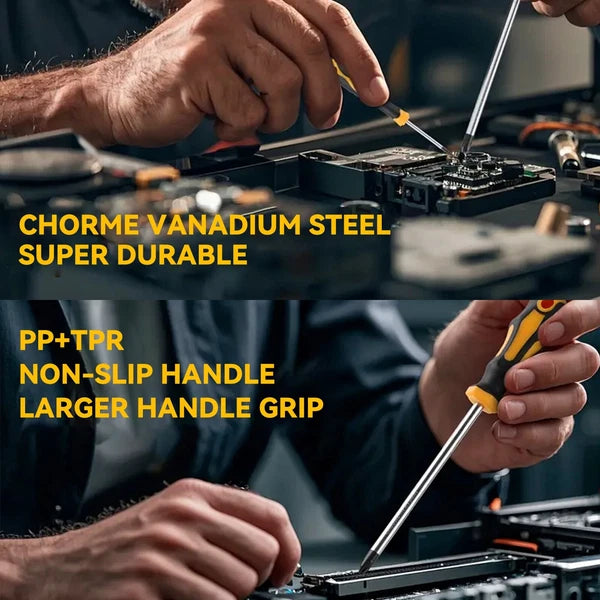 43-pc Magnetic Screwdriver Set w/ Case & Heat Shrink Repair Tool Kit