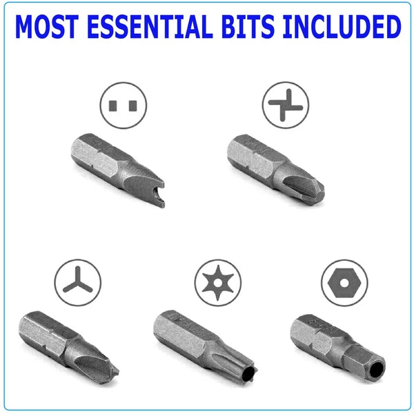 33 Tamper 25MM Proof Security Torq Hex Star Spanner Tri Wing Screwdriver Torx