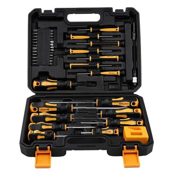 43-pc Magnetic Screwdriver Set w/ Case & Heat Shrink Repair Tool Kit