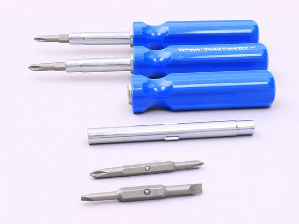 6 in 1 Screwdrivers three (3) of them NEW blue color. Nice quality hardened.