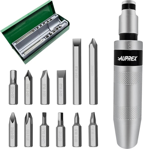 Juego de destornilladores manuales de impacto manual 1/2 pulgadas, 12 piezas