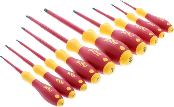 32093 Slotted and Phillips Insulated Screwdriver Set, 1000 Volt, 10 Piece