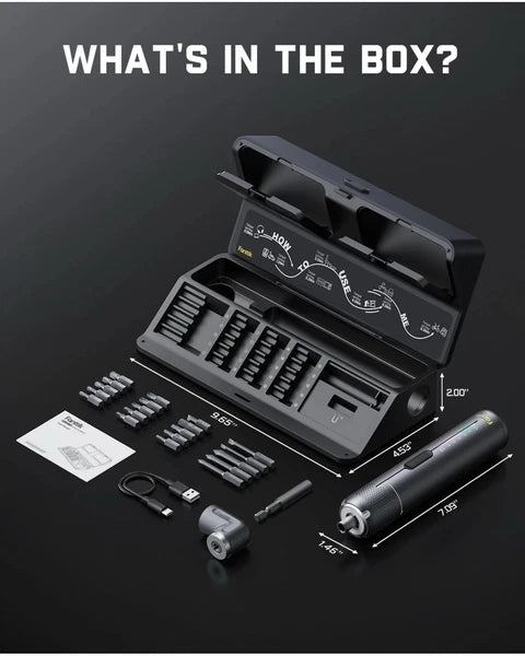 Fanttik S2 Pro 3.7V Electric Screwdriver, Cordless Screwdriver Set, 7 Torque New