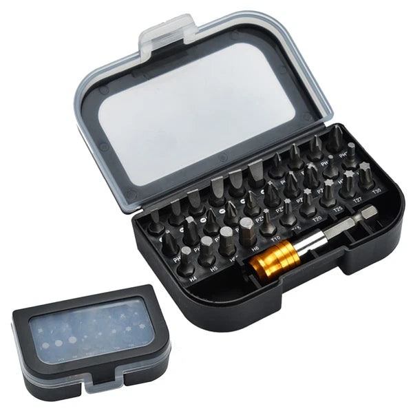 31 Pcs Screwdriver Set Square Bit Precision Tools Magnetic Repair Kit