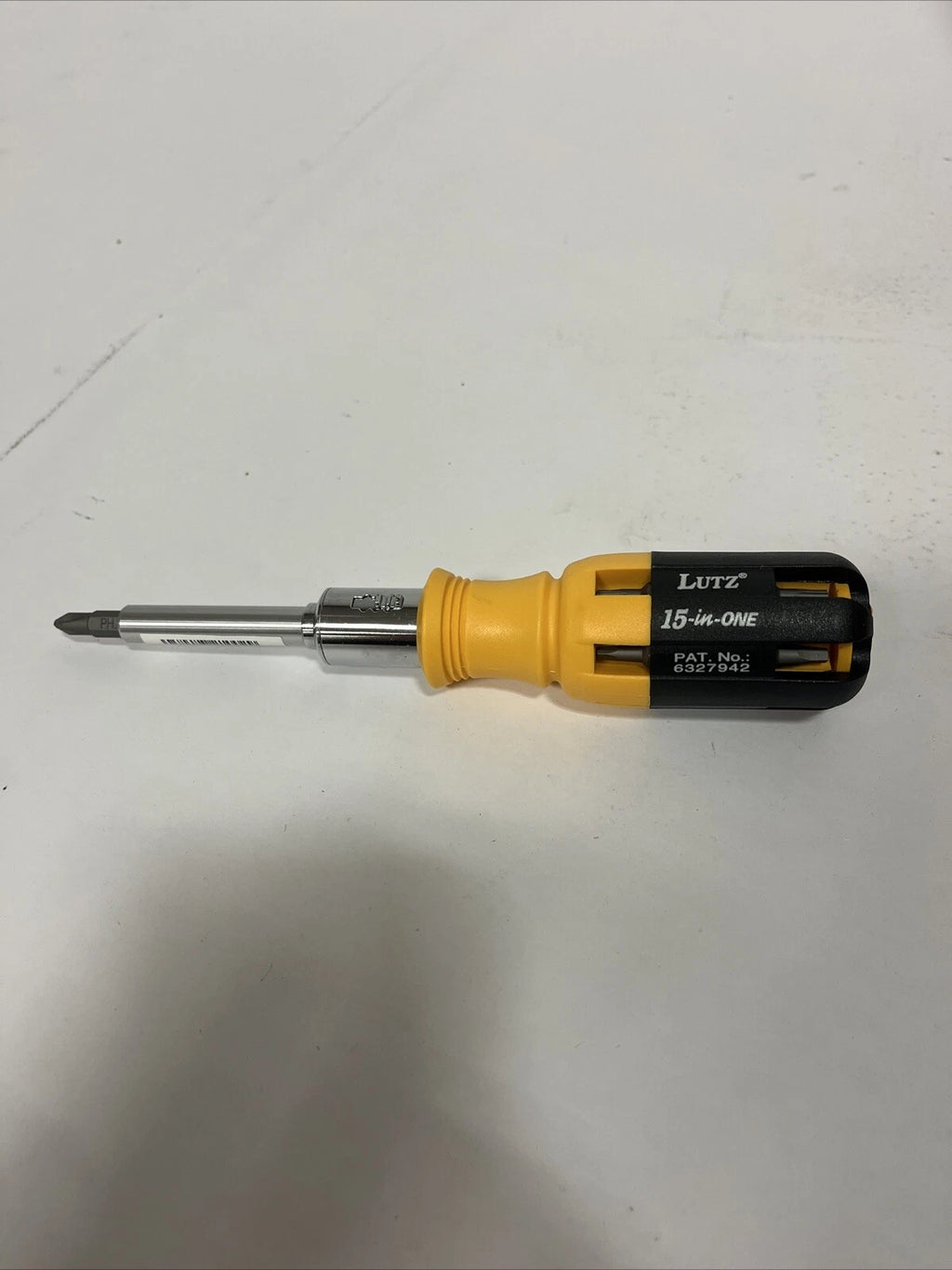 Gorilla Glue Lutz 15-IN-1 Ratcheting Screwdriver (Yellow)
